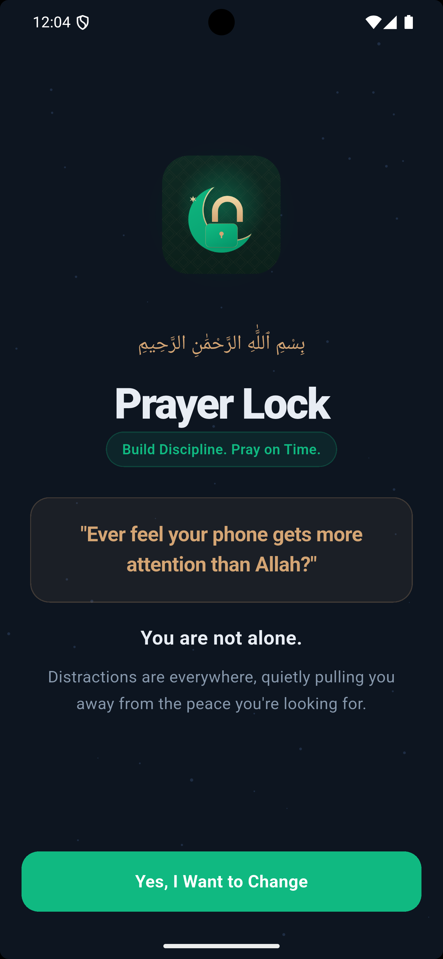 Prayer Lock app screenshot